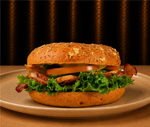 Happy Chicken og bacon