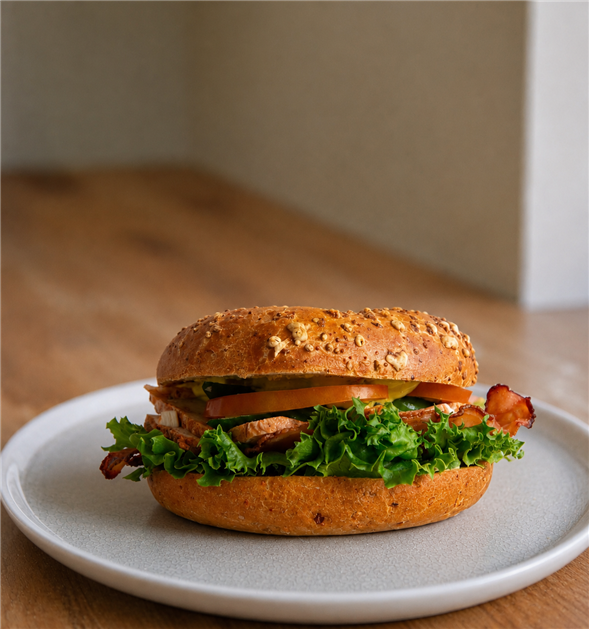 Happy Chicken og bacon