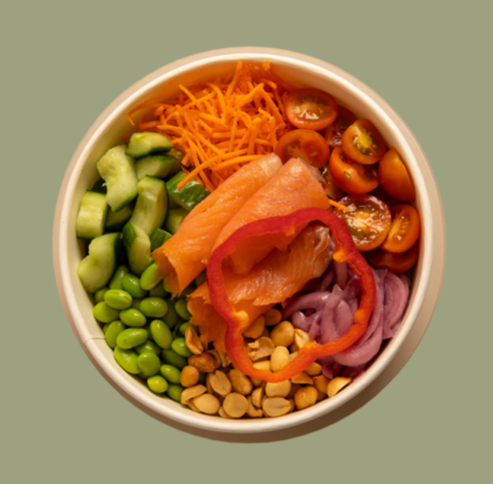 Saladbowl med laks