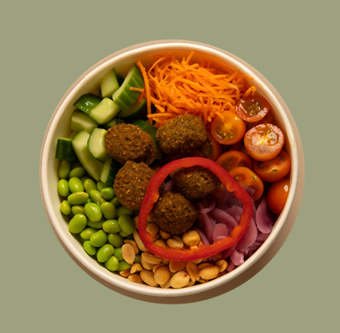 Saladbowl med falafel