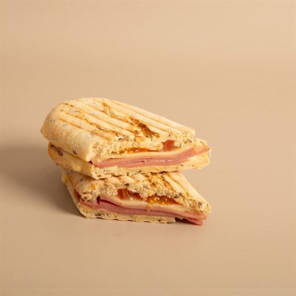 Panini med skinke og ost